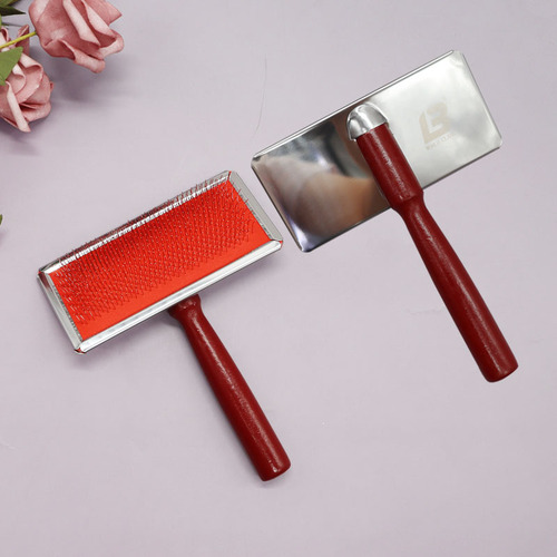 Lebi needle comb pet dog grooming comb cat comb open knot comb maple handle comb Teddy VIP golden retriever hard needle