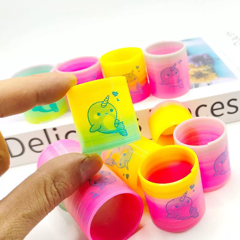 Забавная «Слинки», волшебное телескопическое эластичное кольцо, награда для детского сада, игрушка