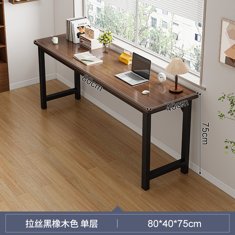 Estricta selección de escritorio, tabla larga, simple para estudiantes, mesa de cama, alquiler de escritorio de computadora estrecha, pequeño escritorio de oficina image 19