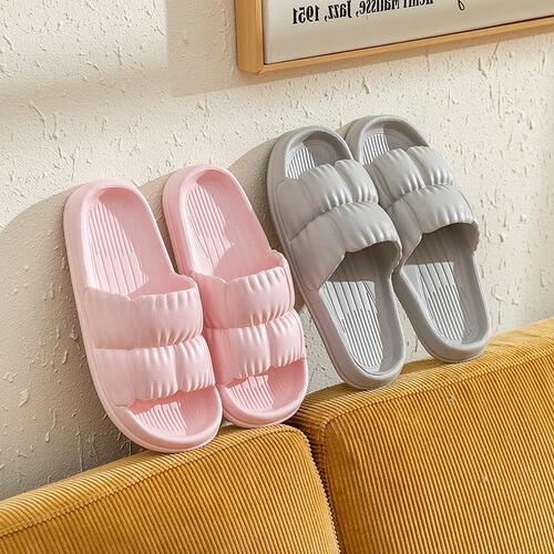 Wrinkled Petal Slippers for Women - Four Seasons Couple Slippers for Women - Home Shoes, Household EVA Slippers, Cool Slippers