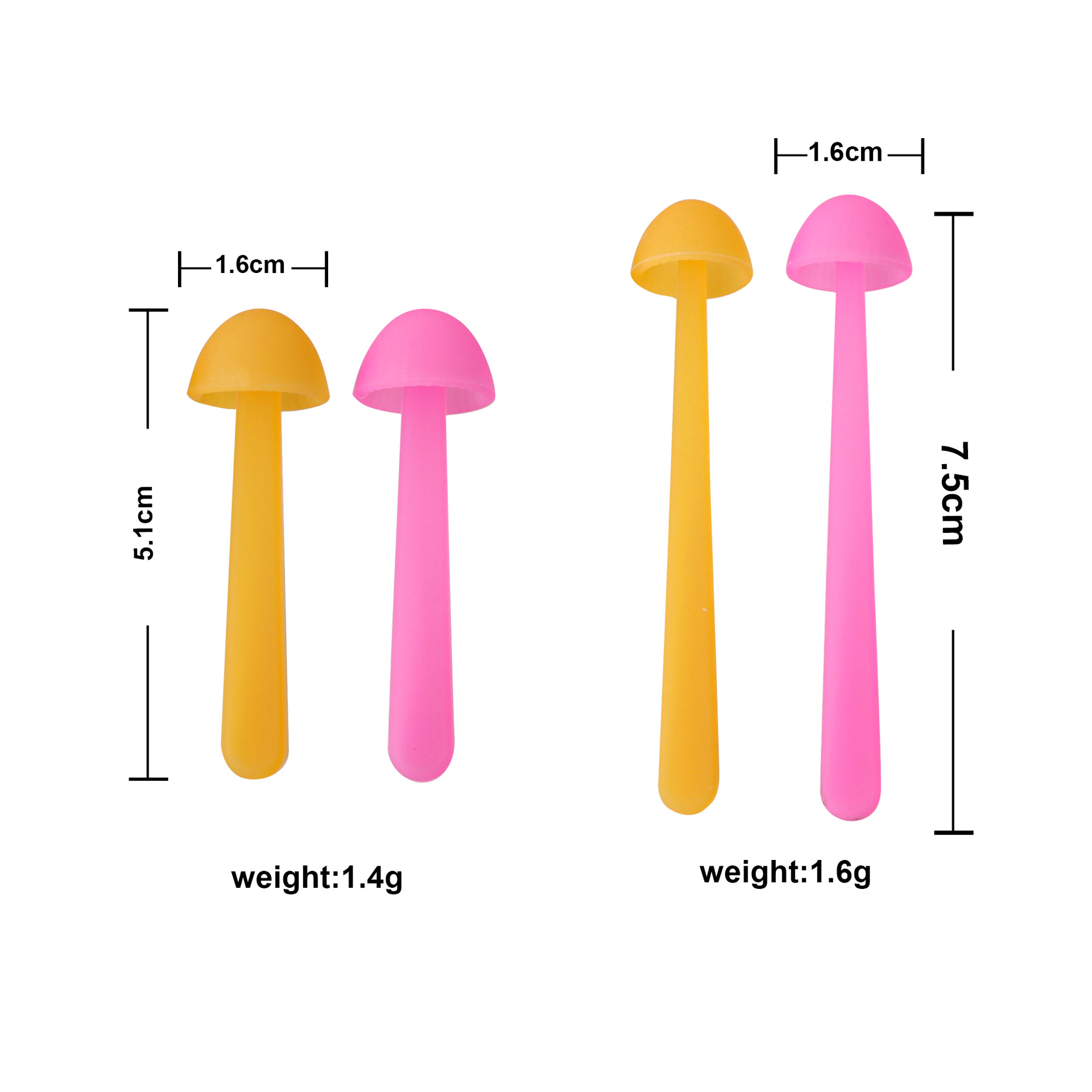 1 Pièce Champignon Classer Apprentissage Gel De Silice Mignon Bookmark display picture 6