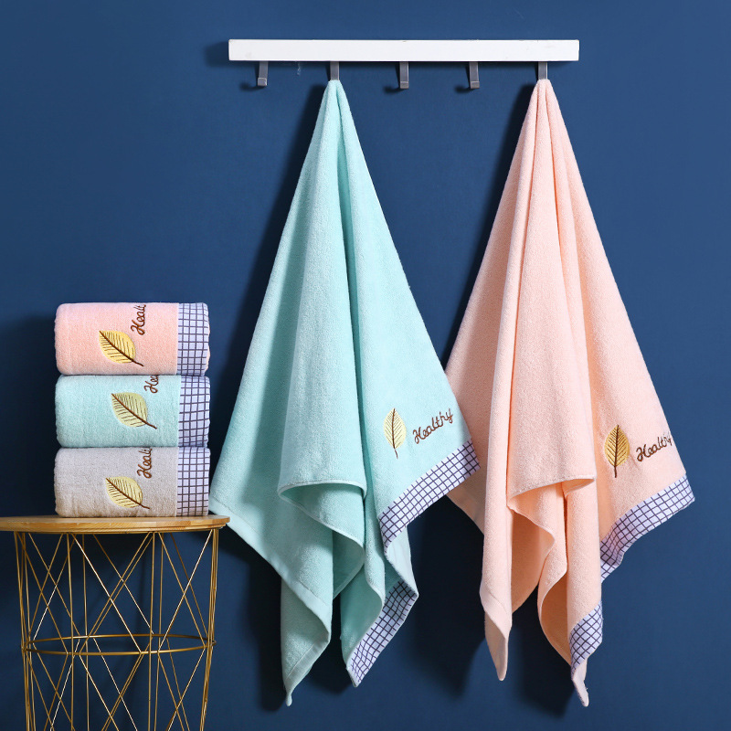Pure cotton towel manufacturers adult face washing household thickened daily necessities gold leaf pure cotton 32-strand towel wholesale logo