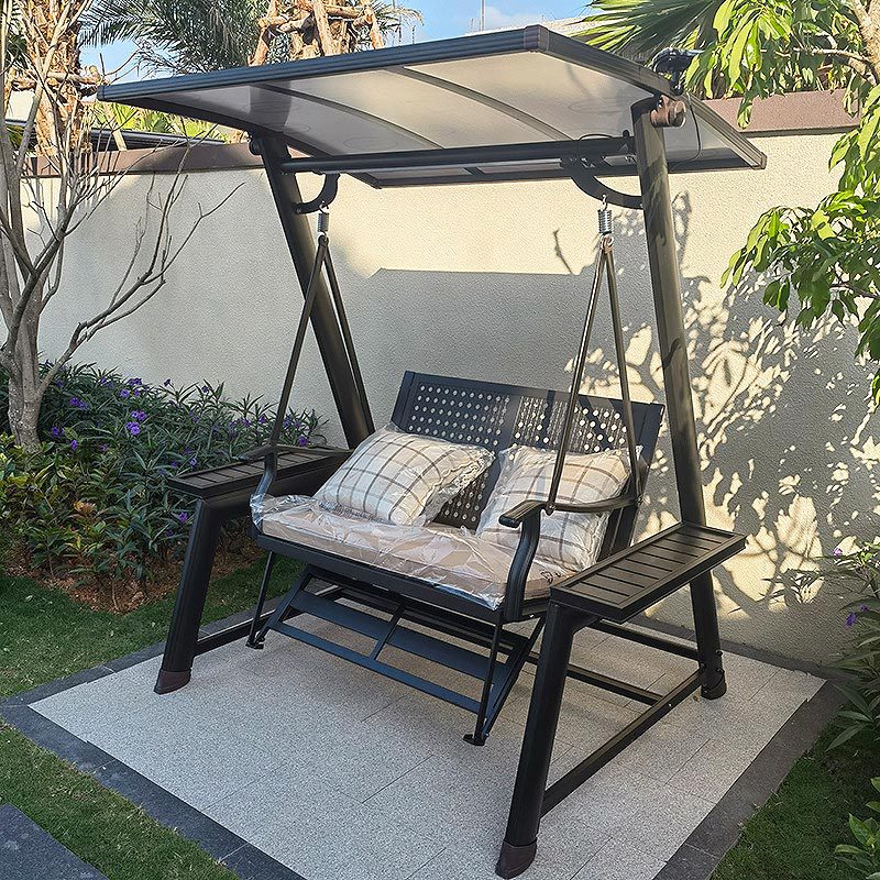 Silla colgante para exteriores, silla colgante para patio, silla colgante tipo cesta para balcón, silla colgante de metal moderna de aleación de aluminio para interiores.