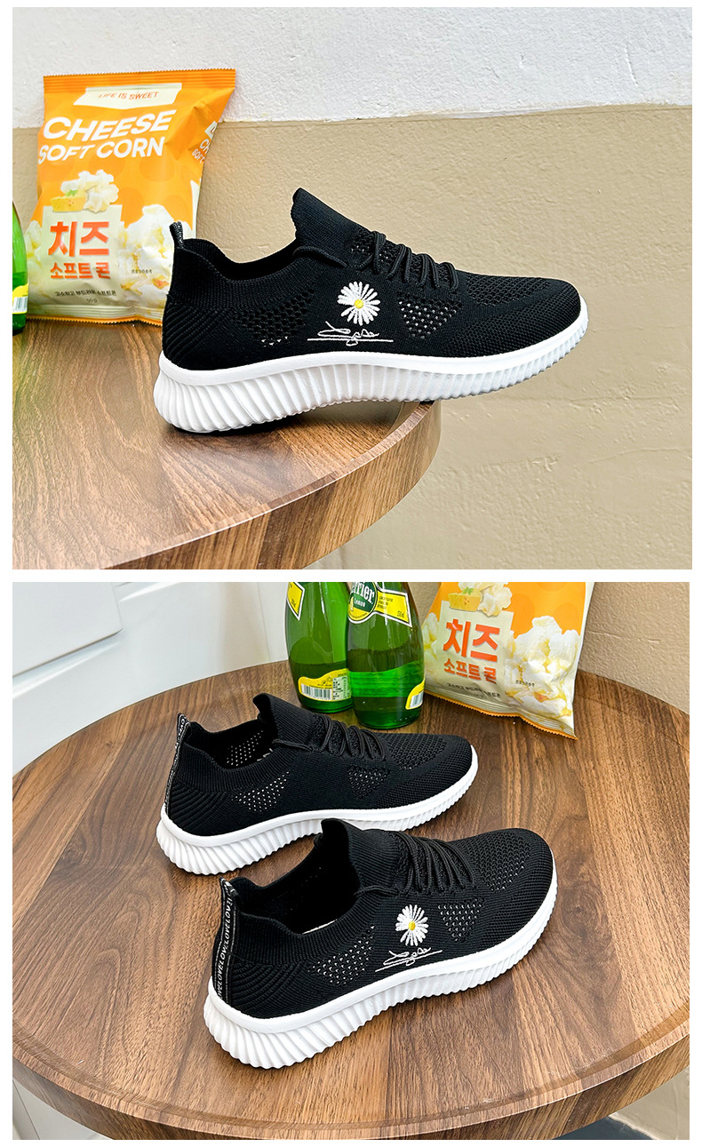 INS Version coréenne de chaussures tissées volantes pour femmes, chaussures de sport respirantes pour étudiantes, Fitness, course à pied, loisirs de rue, nouvelle collection été 2023_voghion.com
