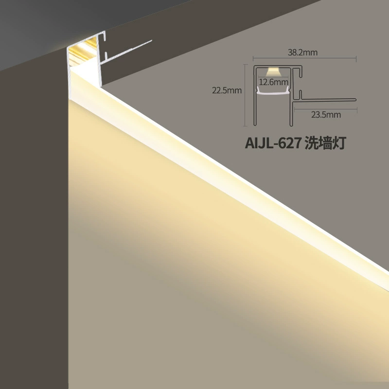 LED linear light strip, recessed/wall mount, COB options, 24V transformers, 1 m length