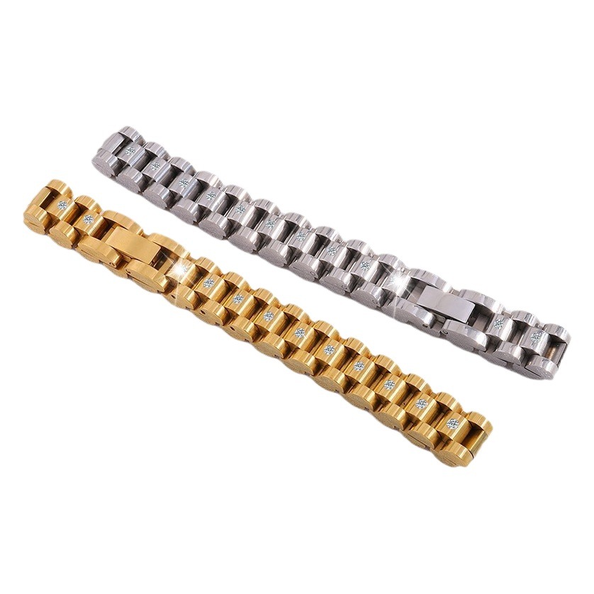 Pulsera de acero de titanio, estilo europeo y americano, ligera y lujosa, correa de reloj para hombre, pulsera de alta gama, de precisión, muy vendida en el mercado internacional.