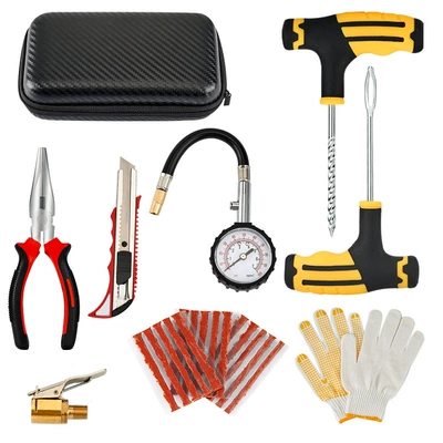 Vacuum Tires, Special Tool Kit, Repair kit - 10-pieces-of-tire-repair-tools