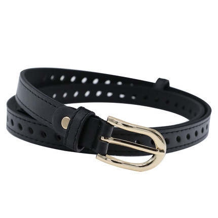 New punch-free belt for women, simple and versatile, casual student jeans belt