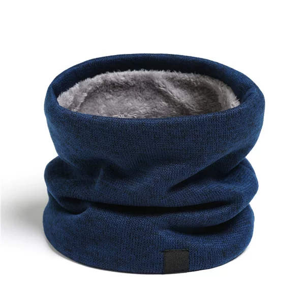 Men's Neck Knitted Fleece Neck Sleeve Winter Warm Neck Protection Scarf Women's High Neck Wool New All-match Korean Style