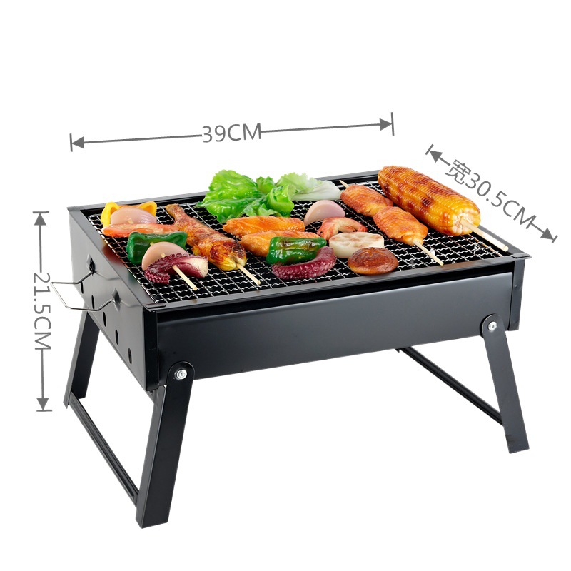 Parrilla de barbacoa plegable al aire libre portátil pequeño camping barbacoa parrilla Zibo barbacoa parrilla