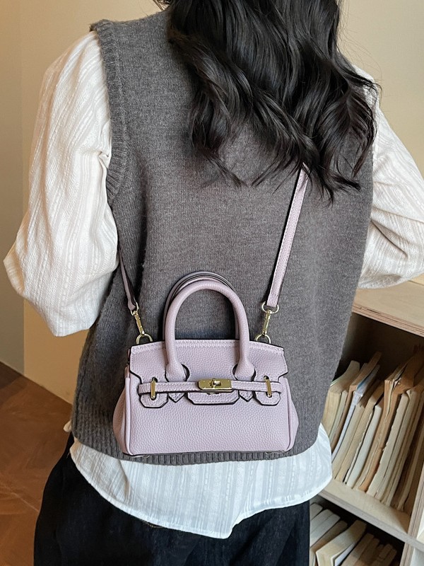 Texturas de alta calidad lujosas bolsas de mano Kylie 2026 nuevas moda transfronterizas lichi estampado versátil mochila