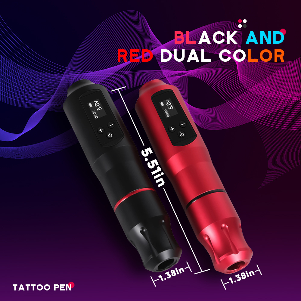 Clásico robert kong tatuaje pluma batería digital inalámbrica máquina de tatuaje fábrica de herramientas de tatuaje al por mayor