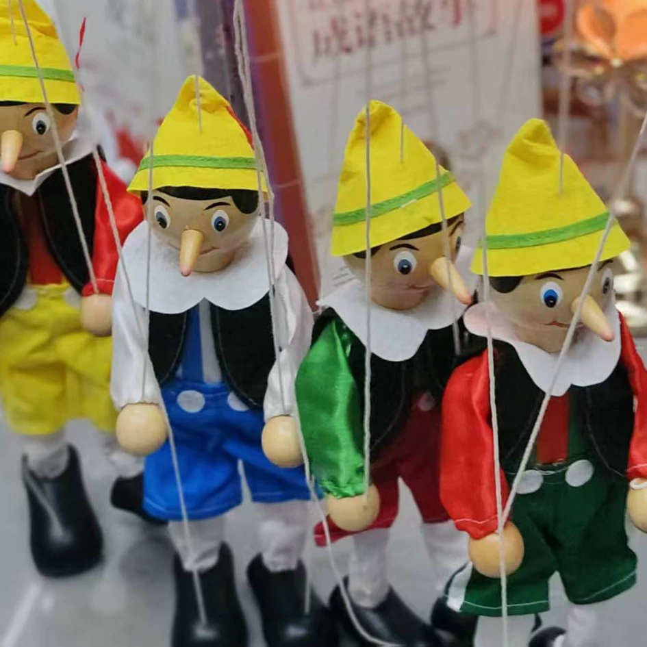 Нитяная кукла Пиноккио, детская развивающая, милая, забавная и умная