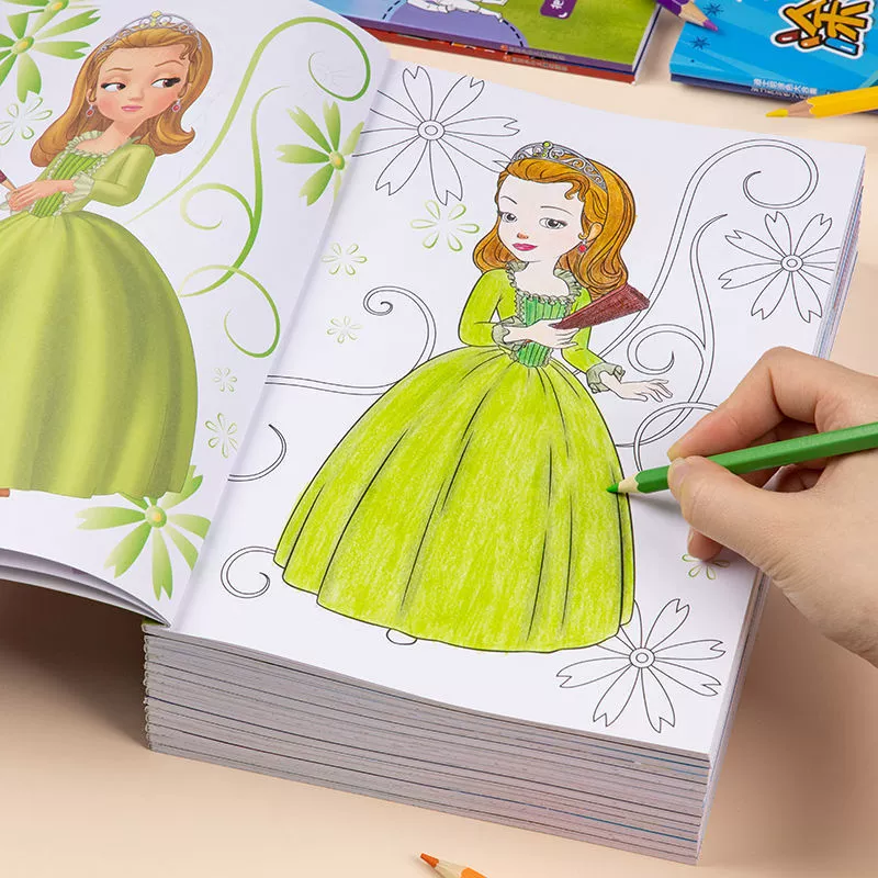 Disney, книга с иллюстрациями для раннего возраста, раскраска, «Холодное сердце»