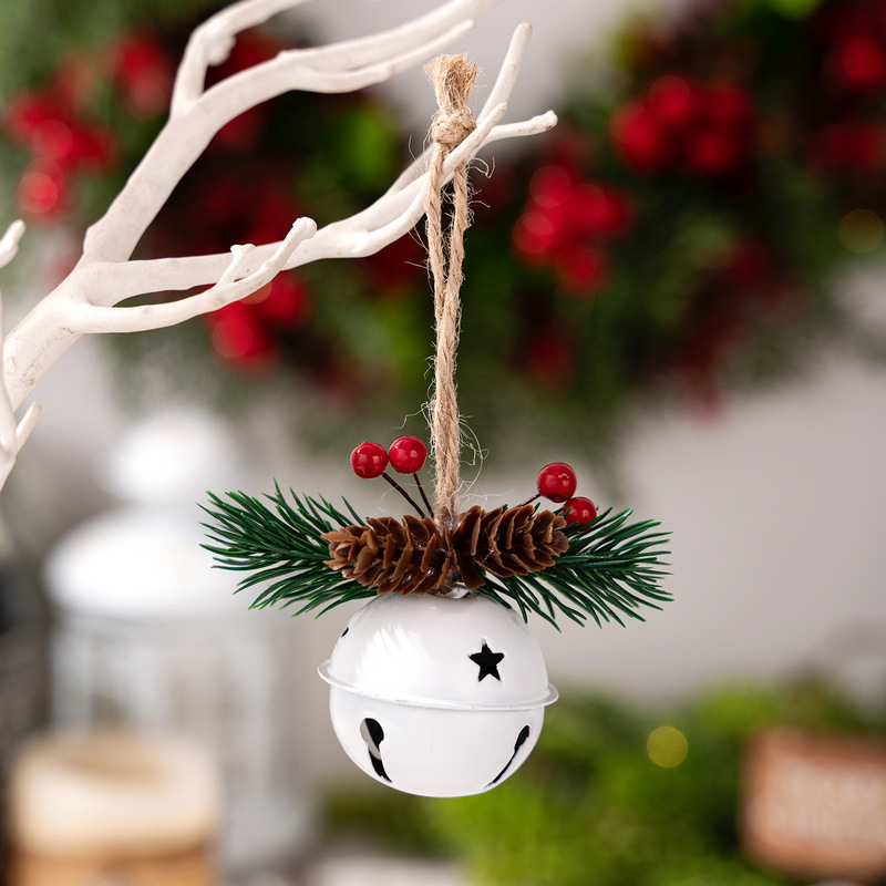 Haobei クリスマス装飾カラフルな小さな鐘ペンダントクリスマスツリーペンダント風鈴ペンダント赤い鐘ペンダント|undefined