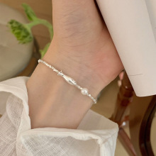 碎银珍珠锦鲤手链女2025年新款ins小众设计精致简约高级感手饰潮