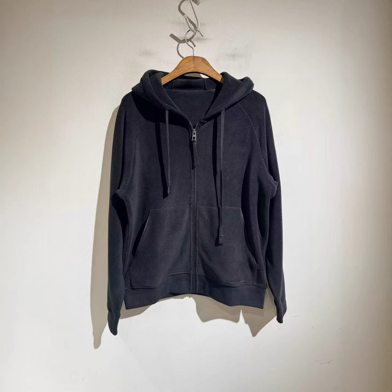 Women's Terry Cotton Sweatshirt, New Autumn Style, Versatile Casual Hooded Zip-Up Sports Hoodie, Long-Sleeve Jacket, Trendy