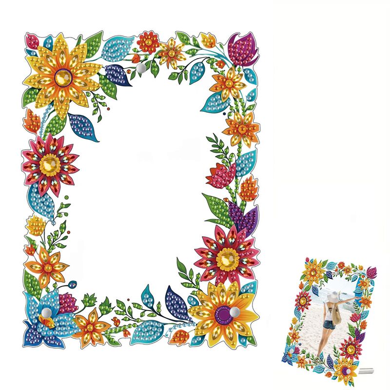 DIY Diamond Acrylic Desktop Ornaments Diamond Art Frame Decorative Flower Photo Frame Home Decoration DIY Diamond Acrylic Desktop Ornaments Diamond Art Frame Decorative Flower Photo Frame Home Decoration