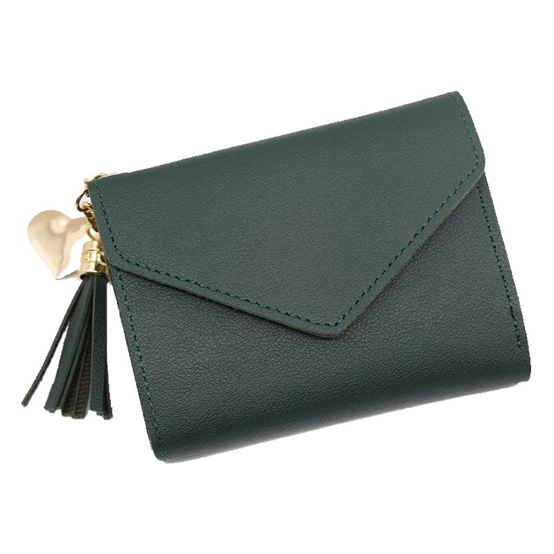 Suministro directo de fábrica estilo coreano las mujeres corto moda embrague gran capacidad niña cremallera monedero