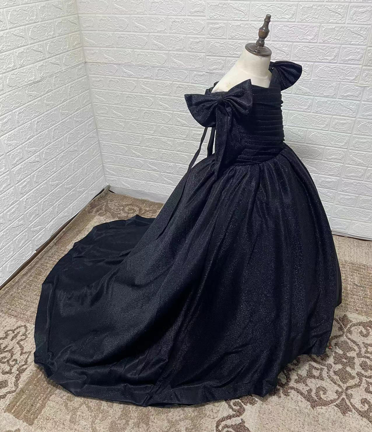 Abito elegante dorato per bambina vestito da cerimonia_voghion.com