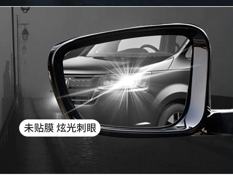 Hong Kong and Macao Right Rudder Overseas STEPWGN RP8 Rearview Mirror Rainproof Film Sticker Rearview Mirror Waterproof Film Modified Supplies