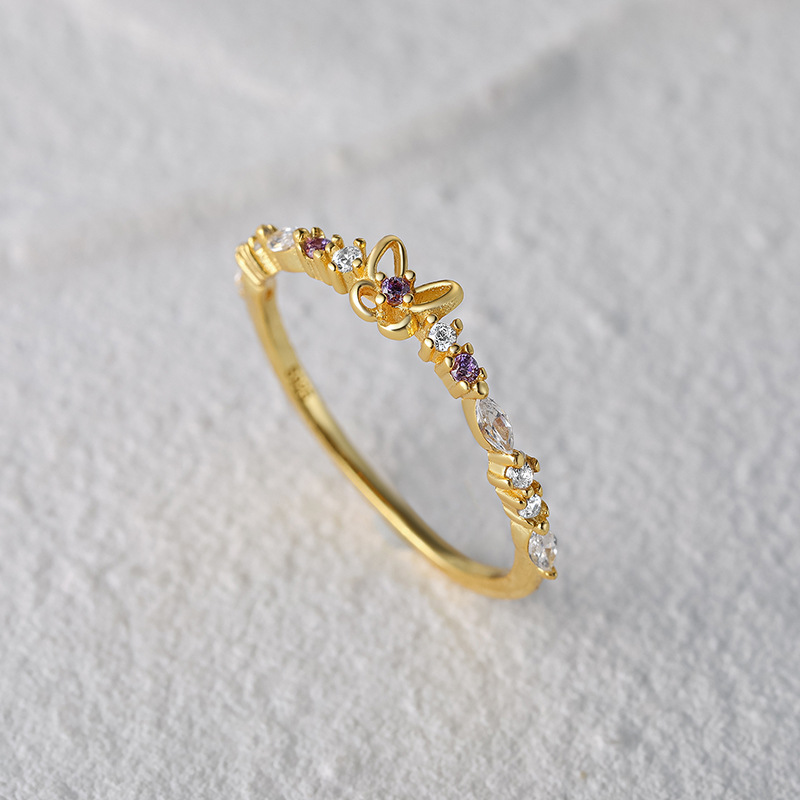 6g Weight Zircon Inlay Material Rings Classification 1 Piece Quantity Daily Occasion 925 Sterling Silver Material Geometric Pattern Women'S Gender Inlay Design Simple Style Style 925 Sterling Silver Zircon Geometric Rings 15
