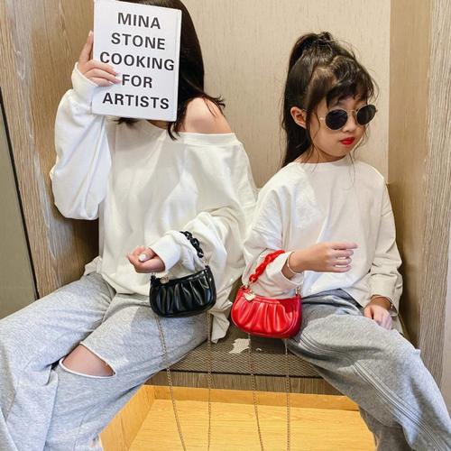 2024 Fashion New Children's Bag Fashion Korean Style Toddler Bag Cute Princess Bag Internet Popular Trendy Parent-child Crossbody Bag