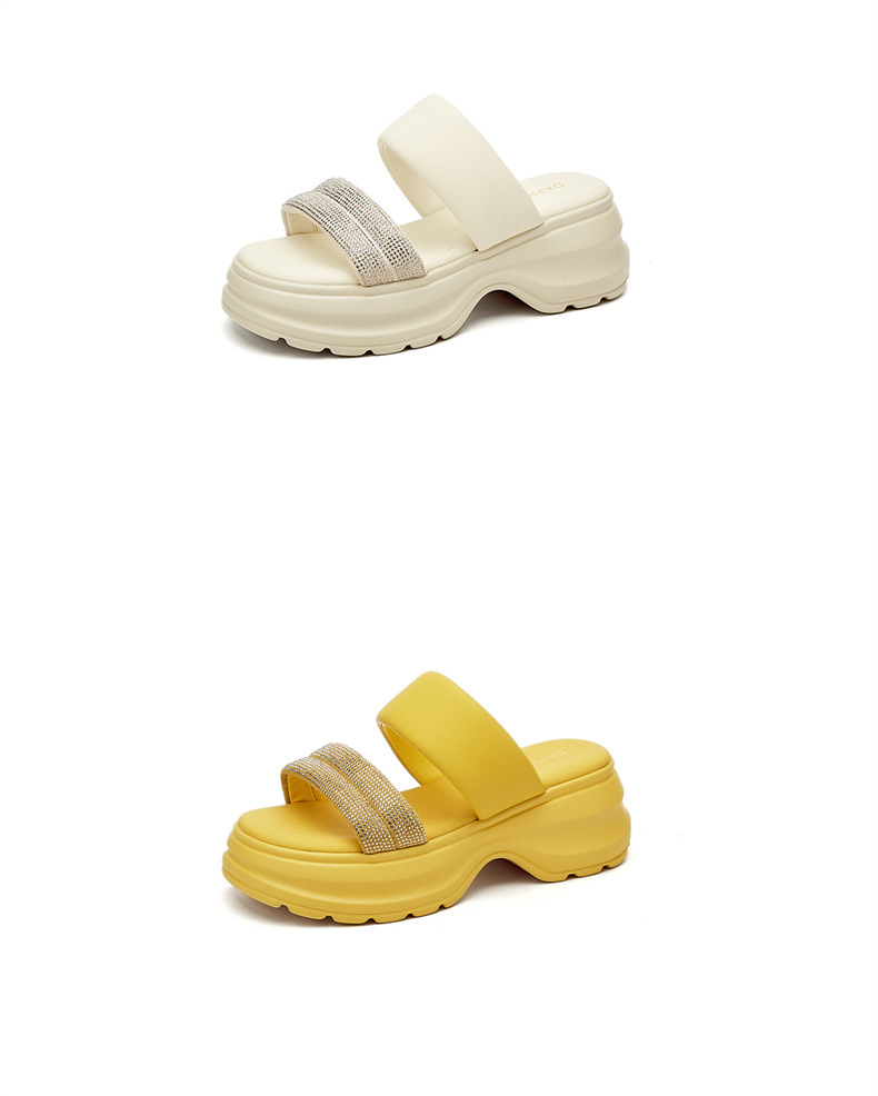Dép sandal nữ đế dày đính đá đi biển mùa hè 2025 gót 6 cm — 4625303152 Màu vàng [Chiều cao gót 6CM], 4625303152m màu [chiều cao gót 6CM], 4625303152 đen [chiều cao gót 6CM] chi tiết 14