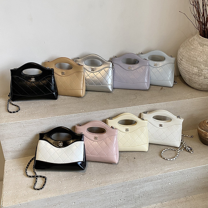 Tweed Style Quilted Chain Mini Clutch Bag for Women 2025 New Women's Bag Versatile High-End Single Shoulder Crossbody Bag