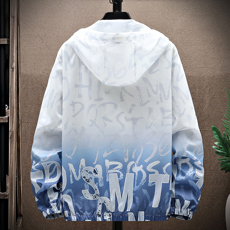 (2개) 야외 후드 썬 보호 의류 커플 스킨 의류 트렌치 코트 남성 청소년 울트라 얇은 통기성 패션 낚시 의류 태양 보호 의류