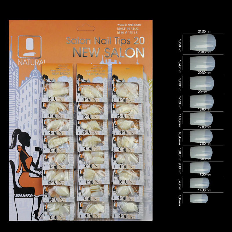 Fábrica directa de nuevos productos de manicura de color sólido 24 paquetes de tarjetas de uñas parches de manicura falsas uñas al por mayor