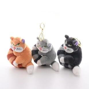 Cross-Border Lucifer Cat Keychain Plush Bag Doll Pendant Children's Gift Doll Toy Wholesale Stall Cute