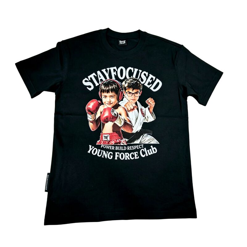 Zhongshan Source 230g Heavyweight Pure Cotton T-Shirt Unisex Boxing Youth Print Short Sleeve S-2Xl Size Trendy Brand