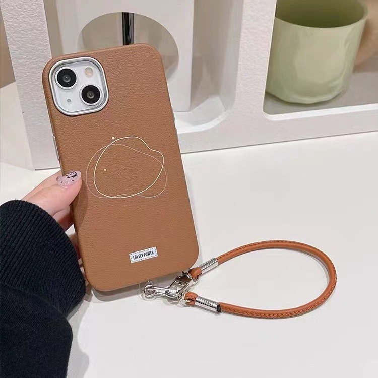 Maillard líneas simples para iPhone16promax funda para teléfono móvil 14 Apple 15PM portátil 13 otoño e invierno 16