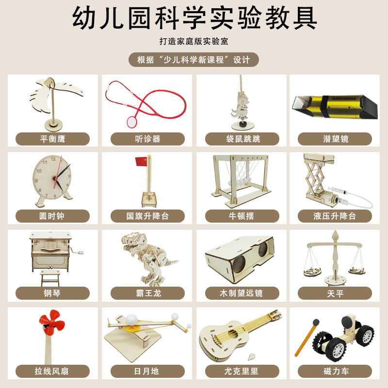 Children aged 3-10 scientific small experiment set assembling materials science and technology small production invention kindergarten scientific experiment Children aged 3-10 scientific small experiment set assembling materials science and technology small production invention kindergarten scientific experiment