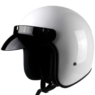 Helmet Lightweight Fashionable Four | Motorcycle Safety Supplies - white-m