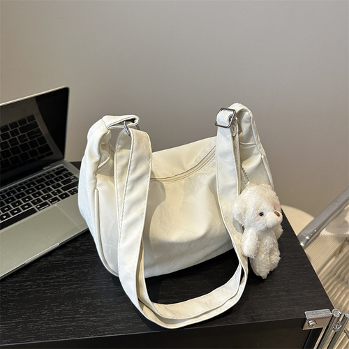 Dumpling bag female Japanese style ins versatile crossbody bag casual large capacity Oxford bag student class commuting shoulder bag