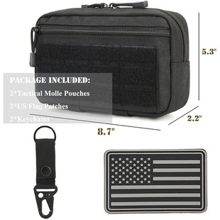 Outdoor Laser Medical Bag Multifunctional Tactical Waist Bag Molle Accessory Bag Camouflage Waist Bag Cross-Border Hot-Selling Set