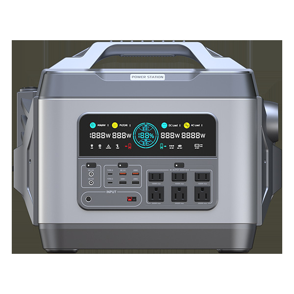 3000W房车UPS户外露营便携移动车载磷酸铁锂电池组备用储能电源站