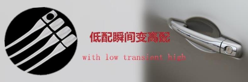 Suitable for Peugeot logo 301 3008 2008 308 handle bright strip car door handle stainless steel modified decoration