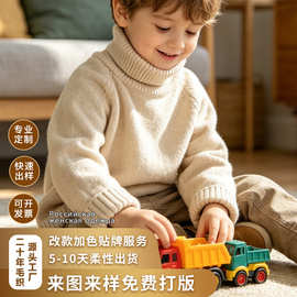 外贸跨境童装欧美俄罗斯秋冬儿童高领毛衣加厚保暖纯色针织衫厂家