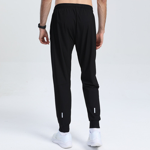 Sports quick-drying trousers for men in spring and summer, loose and thin ice silk outdoor running fitness yoga casual training trousers