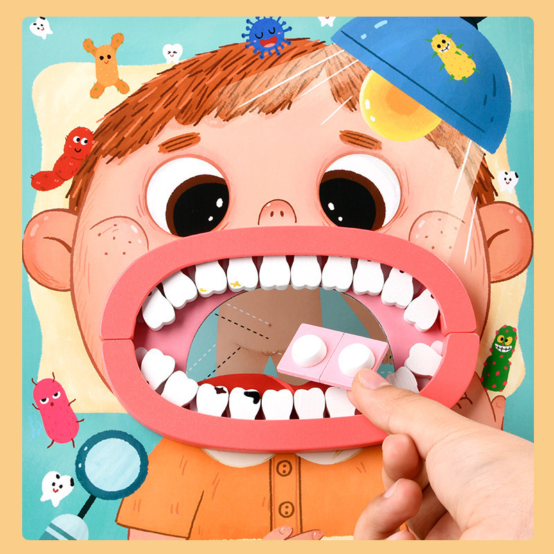 Weiweihu Children's Casa de juegos para dentistas Simulación Dental Little Doctor Amazon Venta caliente Juguetes de madera