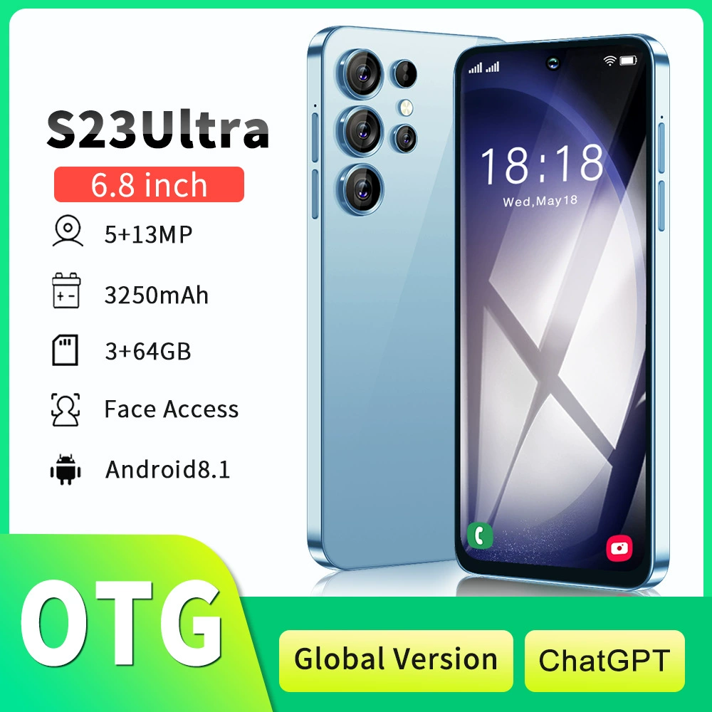 S23ultra — взрывной Android-смартфон, модель на складе 3+64 ГБ, большой экран 6.8", OTG, быстрая зарядка, для внешней торговли