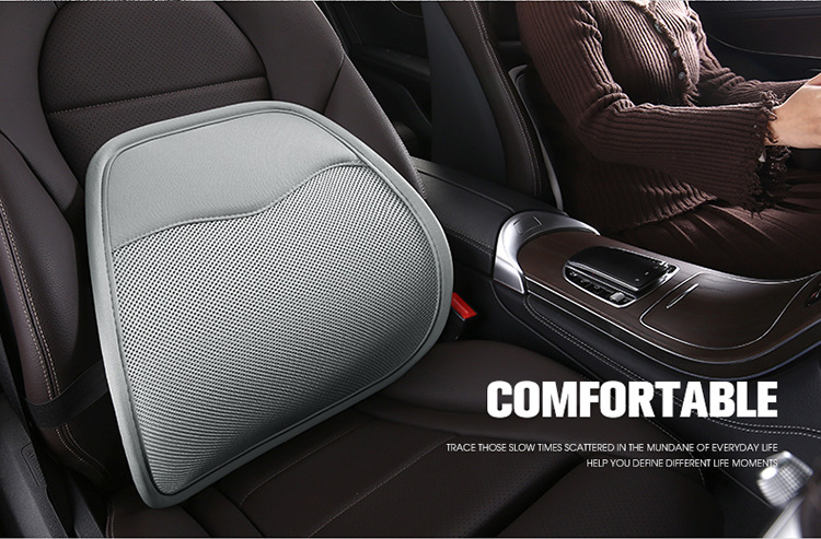 Breathable Ice Silk Car Lumbar Cushion, Waist Protection Massage Summer Cushion, Air Layer Lumbar Pillow, Backrest Pillow, Office Chair Backrest