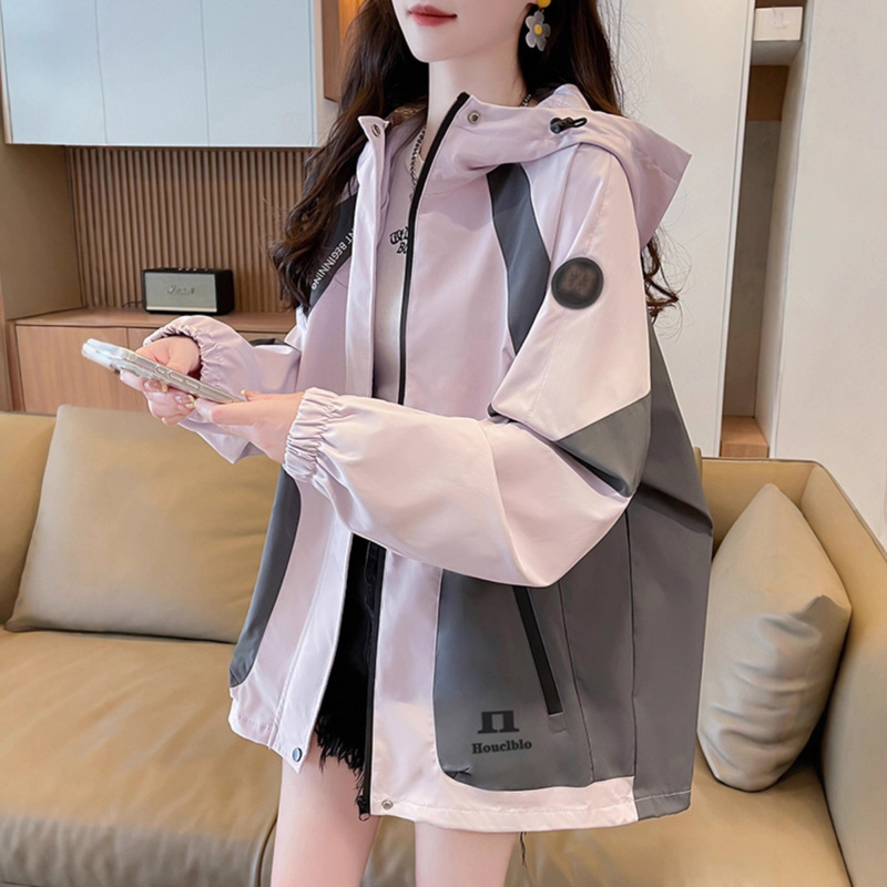 Workwear Jacket Women's Spring and Autum Jacket Casual Versatile Windbreaker 2025 New Junior High School Student Outerwear