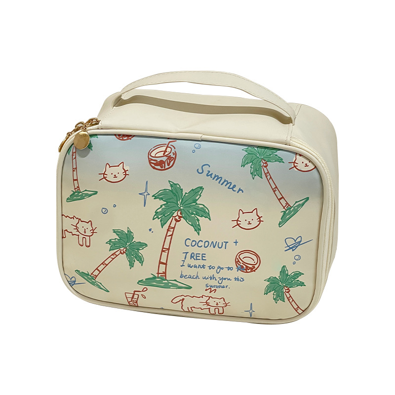 Bolsas de maquillaje para mujeres 2025, nuevas bolsas de maquillaje portátiles de gran capacidad, maquillaje de viaje, bolsas de maquillaje de maquillaje, cepillos de maquillaje, bolsas de almacenamiento de maquillaje