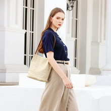 ����Ů2023�³���women handbagsʱ�м�Լ�ݱ��֯ˮͰ����ó����