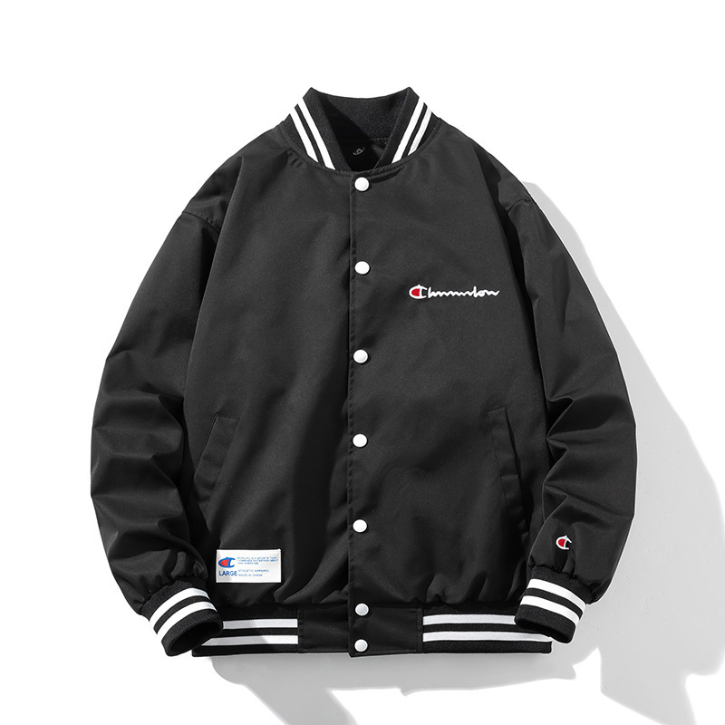 Champion Ant Spring Autumn Winter Jacket Men's Couple Trendy Loose Bomber Jacket Thickened Cotton Baseball Jacket
