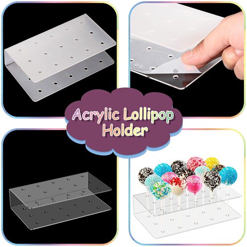 Amazon lollipop silicone mold set 12 holes 20 holes silicone mold tie bar lollipop display stand